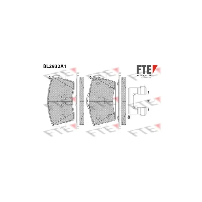 FTE Bl2932A1 Brake Pad Set for Volvo Xc40 (536)