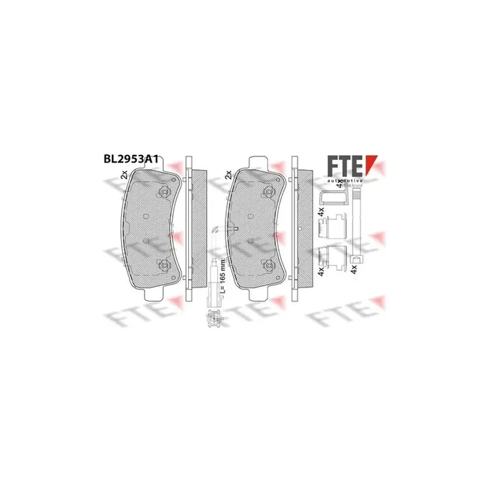 FTE Bl2953A1 Brake Pad Set