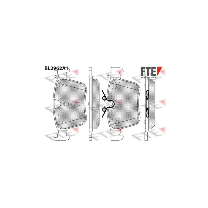 FTE Bl2962A1 Brake Pad Set
