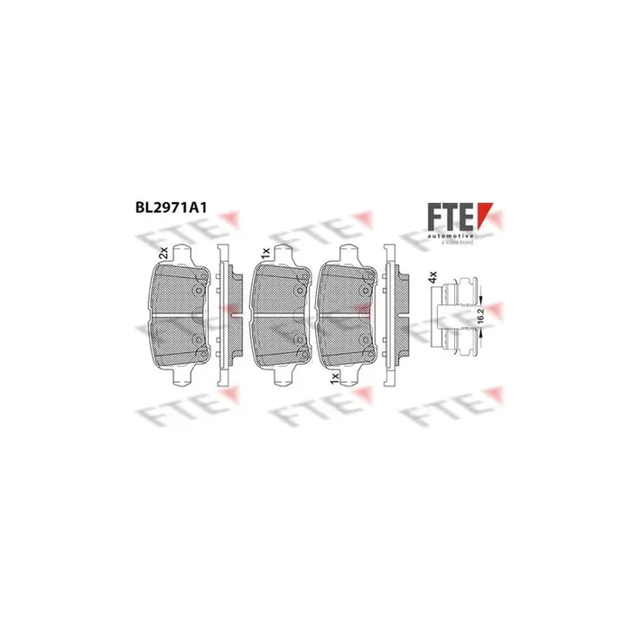 FTE Bl2971A1 Brake Pad Set