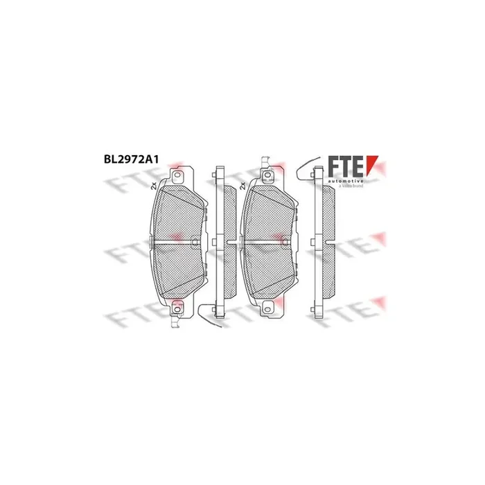 FTE Bl2972A1 Brake Pad Set