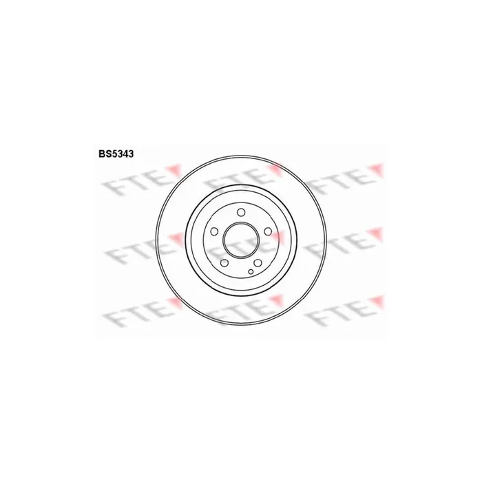 FTE Bs5343 Brake Disc Suitable for Mercedes-Benz S-Class