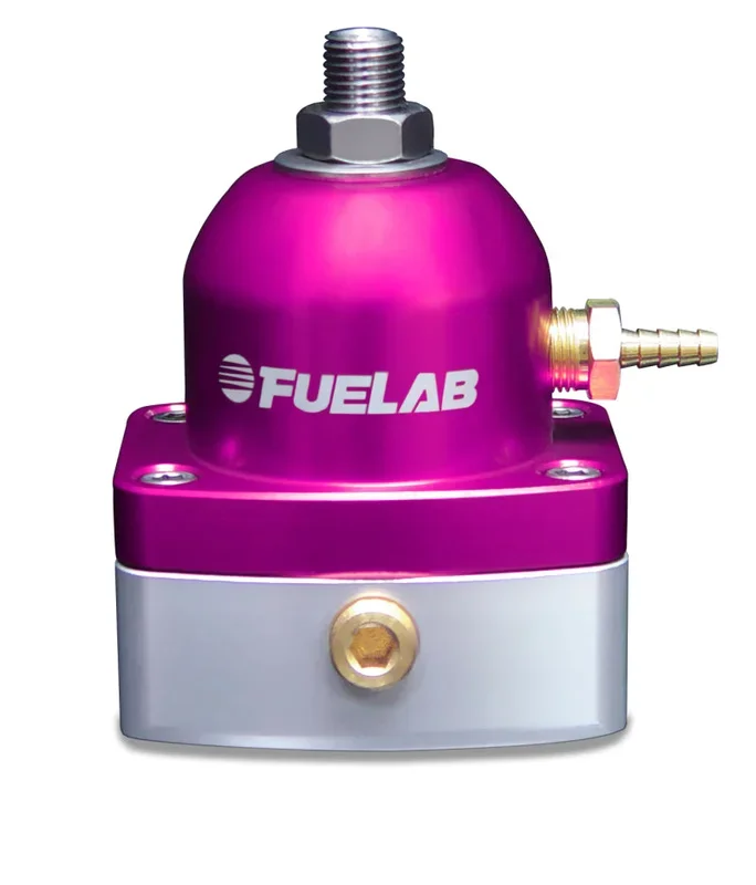 Fuelab 535 TBI Adjustable Mini FPR 10-25 PSI (2) -6AN In (1) -6AN Return – Purple