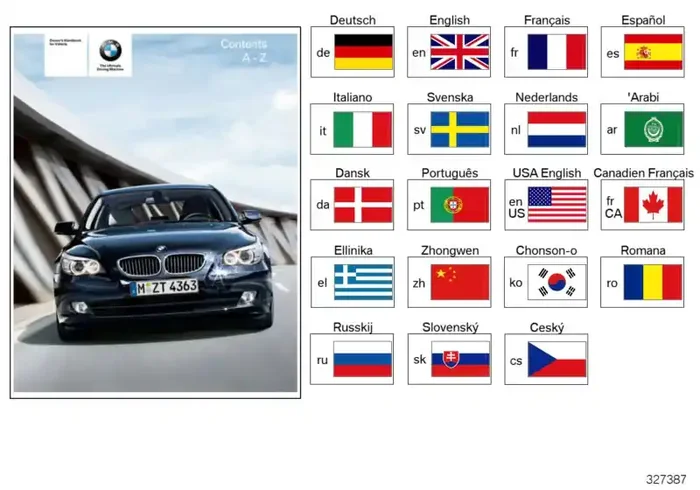 Genuine BMW 01412602172 E60 E61 Owner‘s Handbook E60, E61 EN US, MJ 2010 (Inc. 535i, 528i & 535xi)