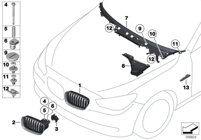 Genuine BMW 07147222655 Compression Spring NIVI (Inc. Alpina B7L, Alpina B7X & 640d)