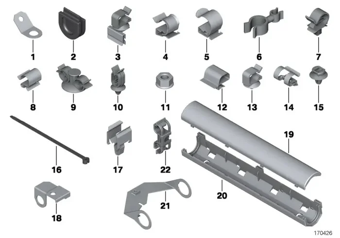 Genuine BMW 12521401315 E36 Lambda-Probe Bracket (Inc. M3)