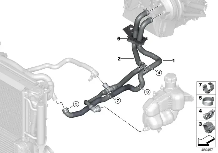Genuine BMW 13417831793 E85 E61 Hose Clamp (Inc. Cooper, 214d & Z3 M)