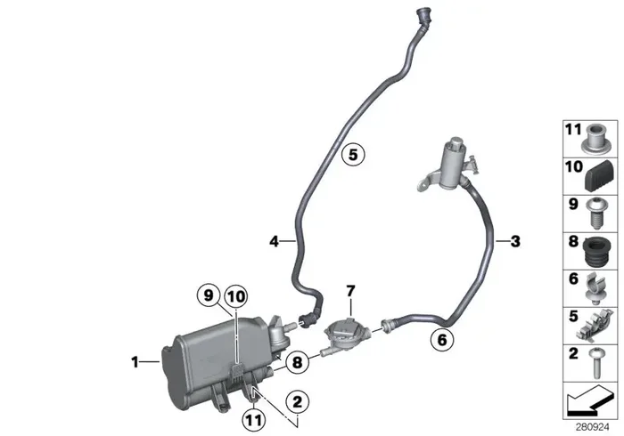 Genuine BMW 16117294619 Activated Charcoal Filter (Inc. Hybrid 3)