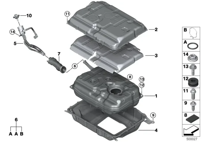 Genuine BMW 16119425916 G05 Grommet (Inc. X5 45eX)