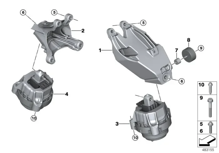 Genuine BMW 22117934645 G15 G05 Bush (Inc. 740LiX, 740iX & X4 M40iX)