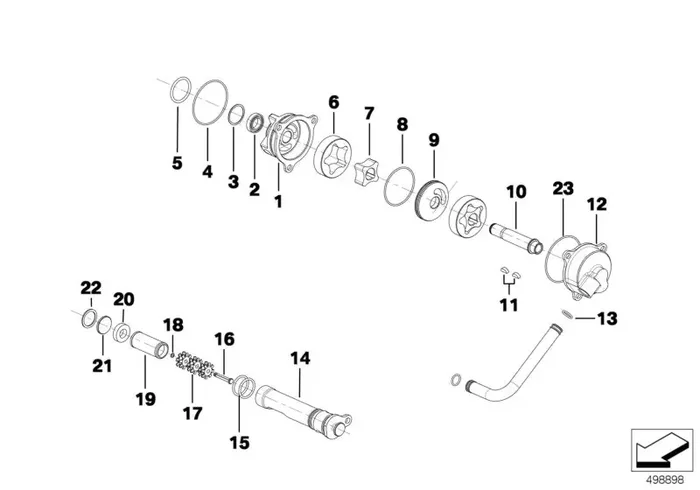 Genuine BMW 23008419476 Lock Ring RETAINER GBX (Inc. M6 GT3)