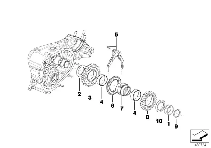 Genuine BMW 23008419502 Gear Set OUTPUT 21/24 (Inc. M6 GT3)