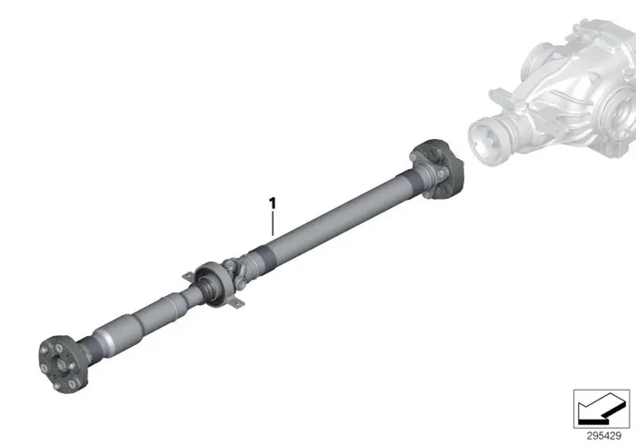 Genuine BMW 26107615398 E84 Drive Shaft Automatic Transmission L=1474mm (Inc. X1)