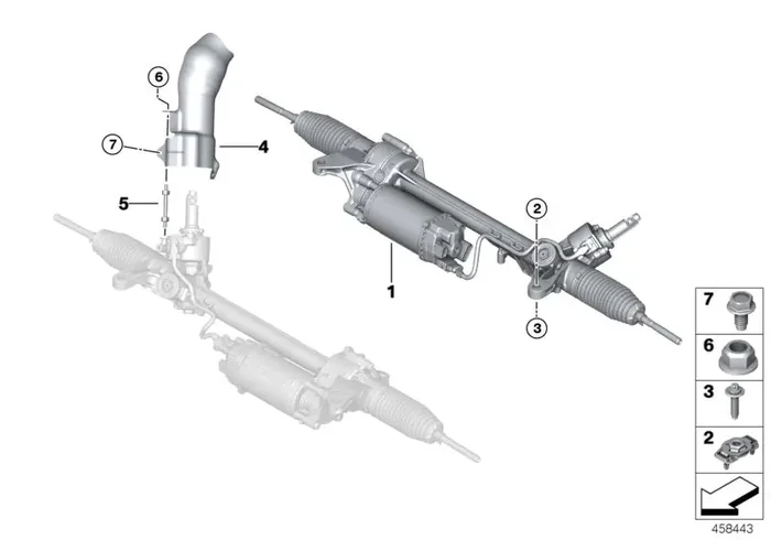 Genuine BMW 32106896838 G32 G31 Steering Gear, Electric (Inc. 750dX, 740dX & 740iX)