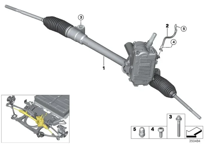 Genuine BMW 32106899328 Exch. Steering Box, Electr. (Inc. i3 94Ah Rex, i3 120Ah & i3 60Ah)