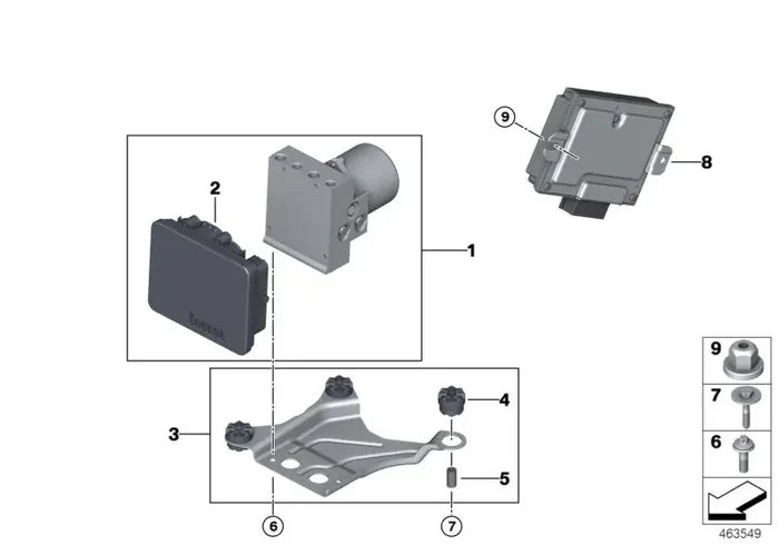 Genuine BMW 34526896315 G30 G11 Repair Kit For Dsc / Dxc Control Unit (Inc. 740e, 530e & 740LeX)