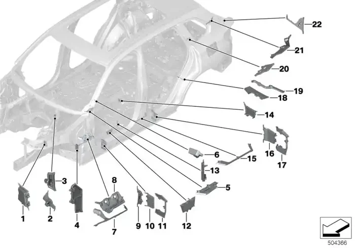 Genuine BMW 41007478538 G07 G05 G06 Moulded Part,Entrance Outside,Rear Right (Inc. X7 50iX, X5 30iX & X6 40i)