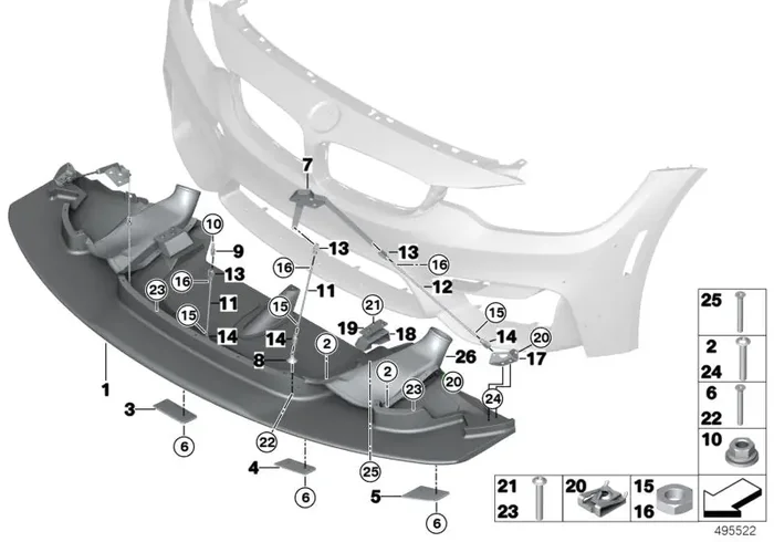 Genuine BMW 41008427062 Countersunk Head Screw M6X12 10.9 SW (Inc. M4 GT4)