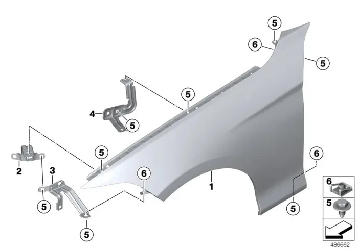 Genuine BMW 41009623267 Side Panel, Front Left PHEV (Inc. 330e)