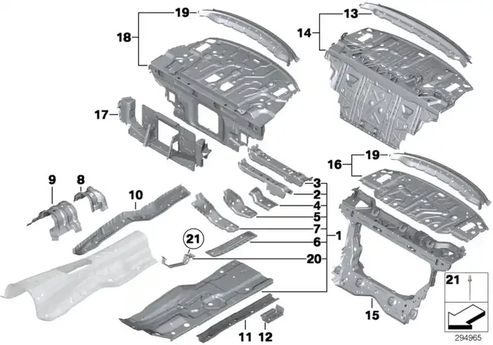 Genuine BMW 41117259576 Right Front Seat Console (Inc. 550i, 550iX & 530d)