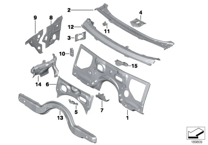 Genuine BMW 41137204070 RR4 Reinforcing Mount F Supporting Tube,Rig. (Inc. Ghost, 760LiS & 640dX)
