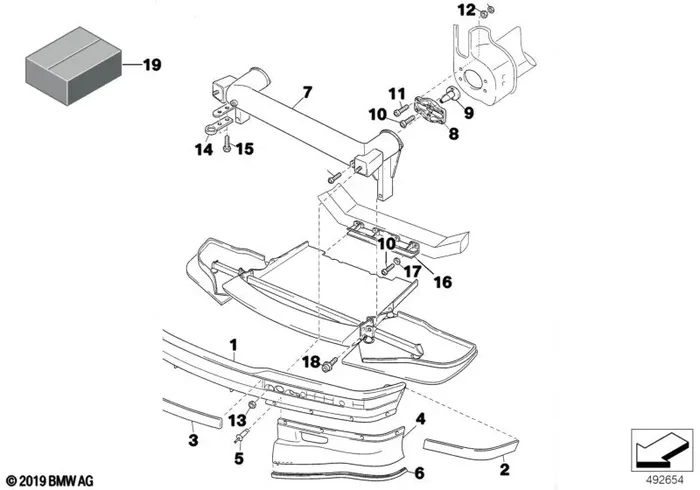 Genuine BMW 51112485944 Holder (Inc. E36 320i)