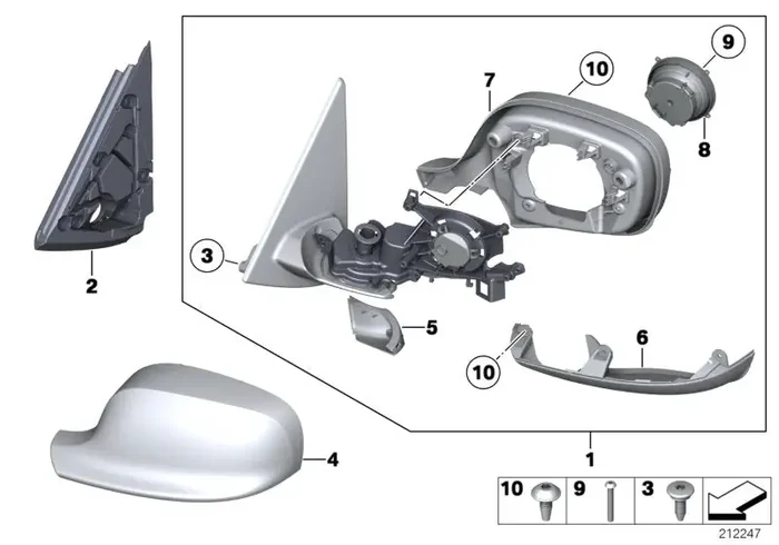 Genuine BMW 51162993418 E84 E83 Set Of Covers, Housing, Lower (Inc. X1)