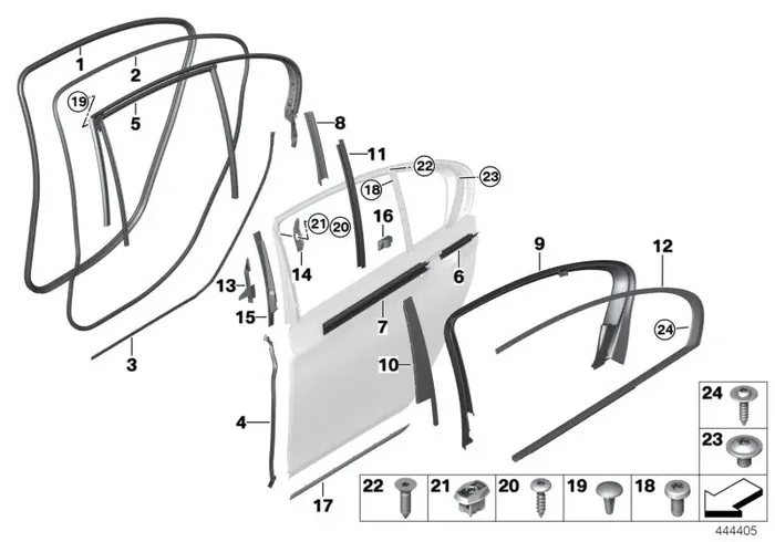 Genuine BMW 51357450502 G11 Seal, Rear Panel, Edge, Right (Inc. 745LeX, 745eX & 740dX)