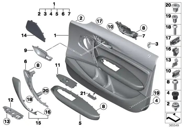 Genuine BMW 51417274507 F20 Cover, Speaker, Plastic, Left SCHWARZ (Inc. 228i, 118d & 125i)