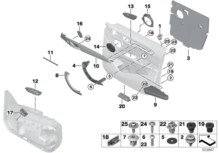 Genuine BMW 51417419715 Armrest, Left SCHWARZ (Inc. X1)