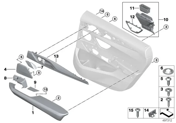 Genuine BMW 51427466762 G32 Armrest, Rear Right MOKKA (Inc. 630iX, 620dX & 630i)