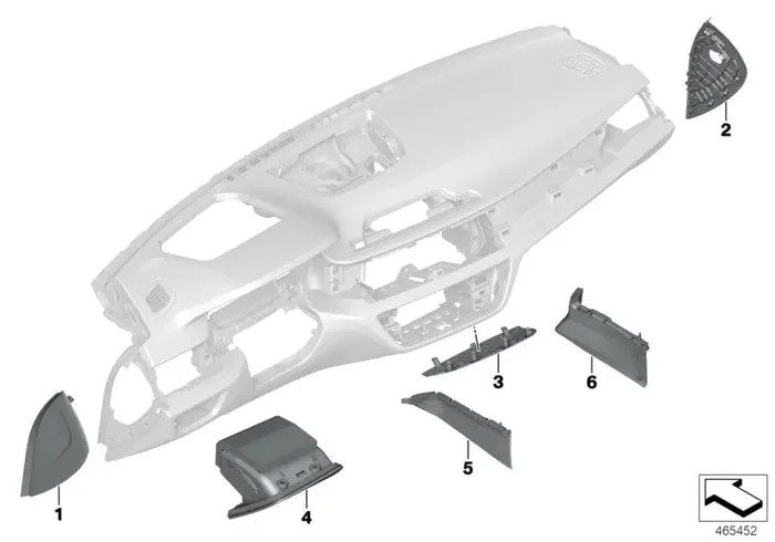 Genuine BMW 51457991059 G11 Fold-Out Bin, Driver Side, Leather FIONAROT (Inc. 740e, 750LiX 4.0 & 730Li)