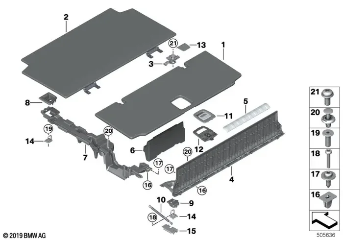 Genuine BMW 51476991390 G05 Insert Loading Edge ALU (Inc. X5 45eX)