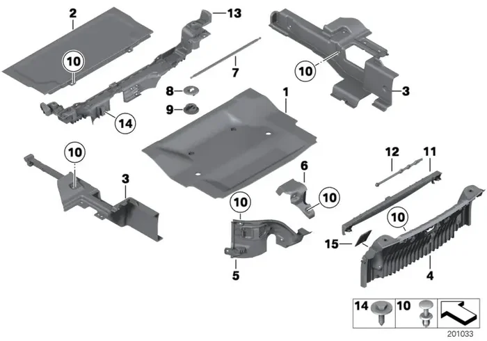 Genuine BMW 51477239944 E89 Retaining Strap, Insert Plate, Rear (Inc. Z4 35is, Z4 28i & Z4 23i)