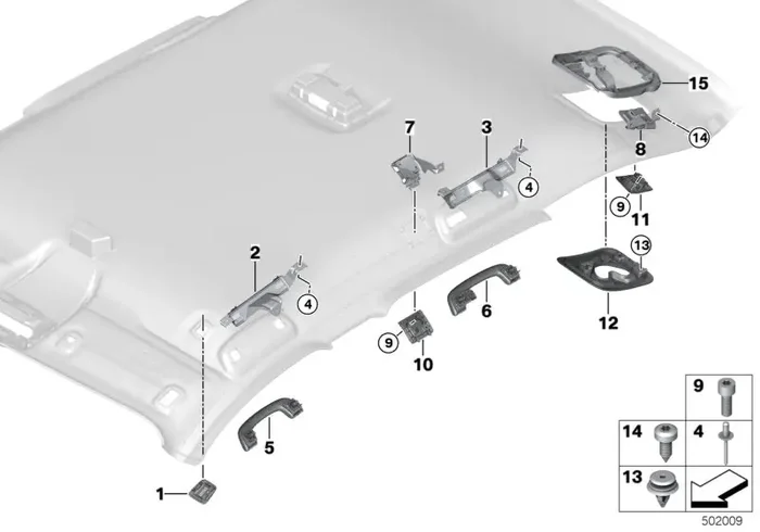 Genuine BMW 51477378638 TriCover, Partition Net, Front Right OYSTER (Inc. X1)