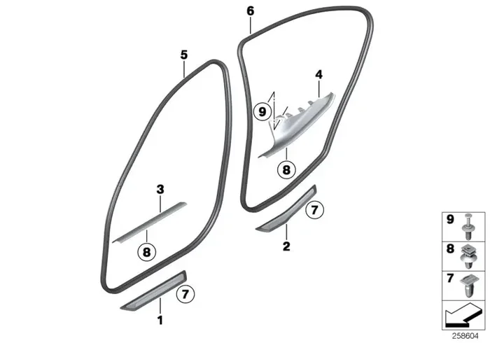 Genuine BMW 51477407967 Cover, Entrance EDRIVE (Inc. 330e)