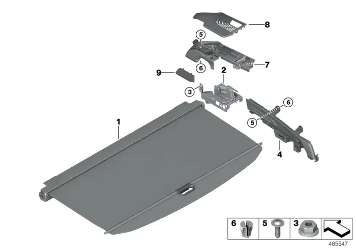Genuine BMW 51477450976 Lid For Belt Pretensioner Right SCHWARZ (Inc. X3)