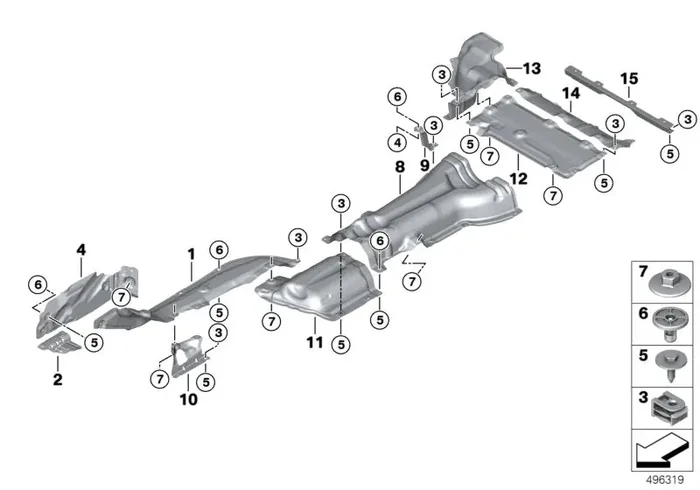Genuine BMW 51487396711 G01 Fuel Tank Heat Insulation PHEV (Inc. X3 30eX)