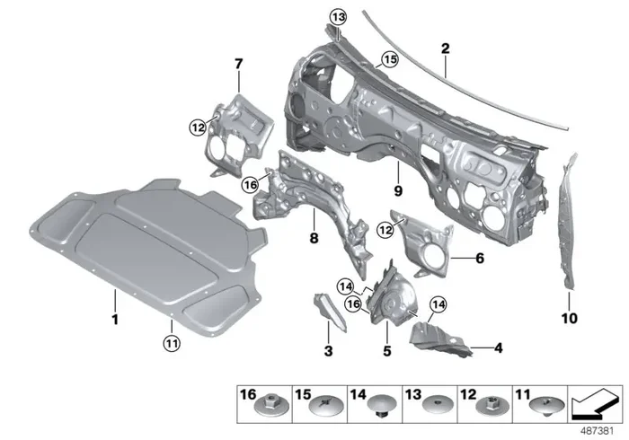 Genuine BMW 51487436902 G20 G21 Noise Insulation, Side Panel, Right (Inc. 330dX, 320dX & 320i)