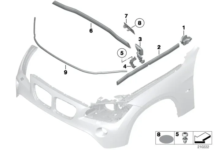 Genuine BMW 51712993038 E84 Cover (Inc. X1)