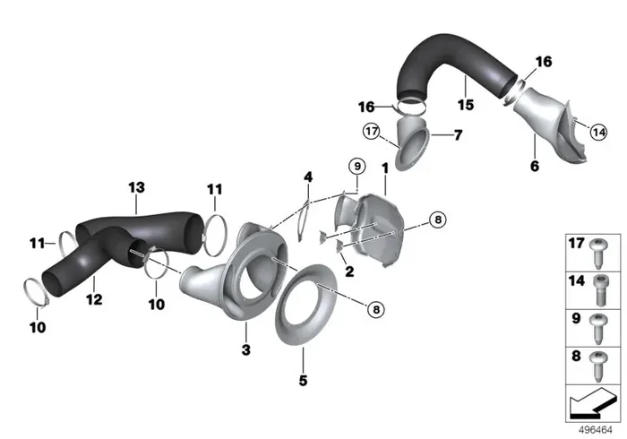 Genuine BMW 51748424836 Bracket, Air Duct, Right FRONT BRAKES (Inc. M6 GT3)