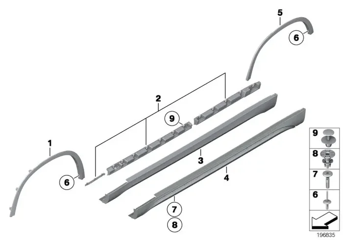 Genuine BMW 51777345045 E84 Left Door Sill Cover SPORTLINE (Inc. X1)