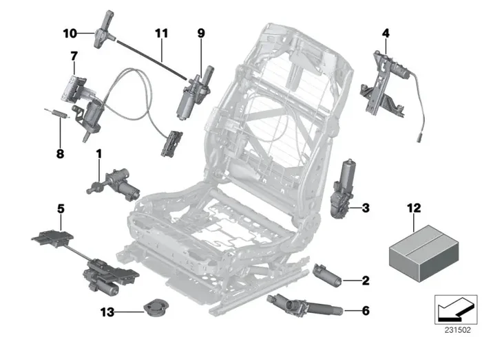 Genuine BMW 52107242069 Set Of Flexible Shafts (Inc. 528iX, 520d ed & 750i)