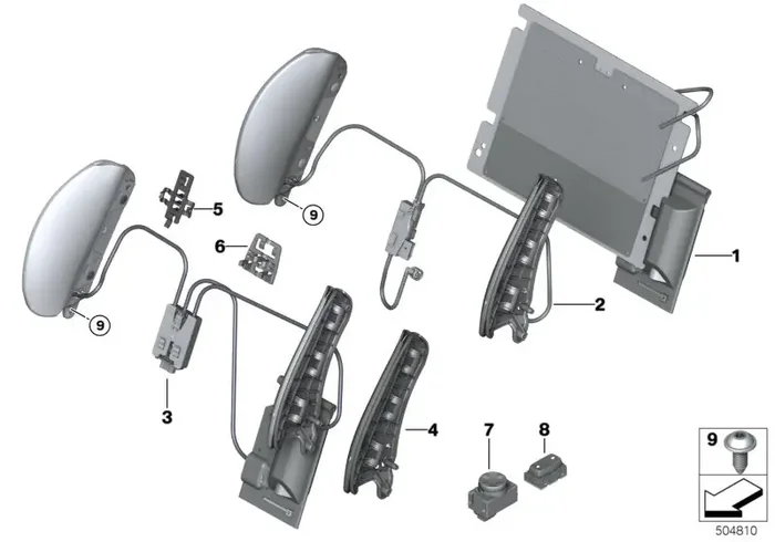Genuine BMW 52108811891 F40 Left Supporting Plate (Inc. 120dX, 118i & M135iX)