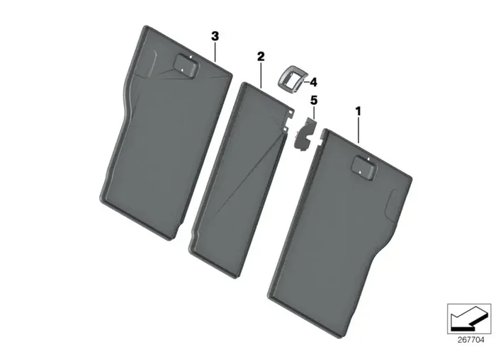 Genuine BMW 52207274606 Trim For Backrest, Center (Inc. 335dX, 428iX & 420iX)