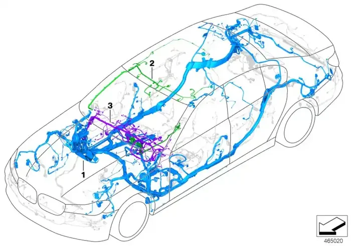 Genuine BMW 61112449611 F90 G30 Wiring Harness, I-Panel, Duplicate (Inc. 530e, 520i & 540dX)
