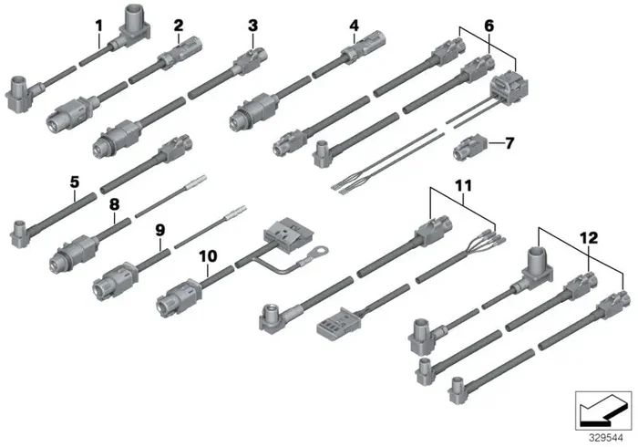 Genuine BMW 61119327526 EWB RR11 Hsd Wire (Inc. 535i, 535d & Ghost)