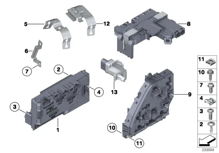 Genuine BMW 61149264923 Power Distribution Box, Rear (Inc. 530d 155kW, M550dX & 518d)