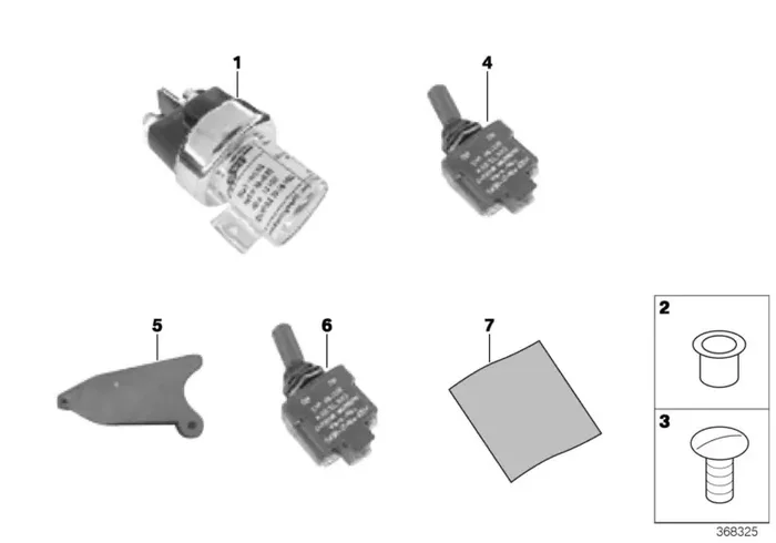 Genuine BMW 61318417511 Decal Kit F. SWITCH PANEL (Inc. M235i Racing & M6 GT3)