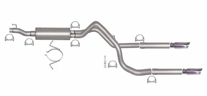 Gibson 06-08 Dodge Ram 1500 Laramie 5.7L 2.5in Cat-Back Dual Split Exhaust – Stainless